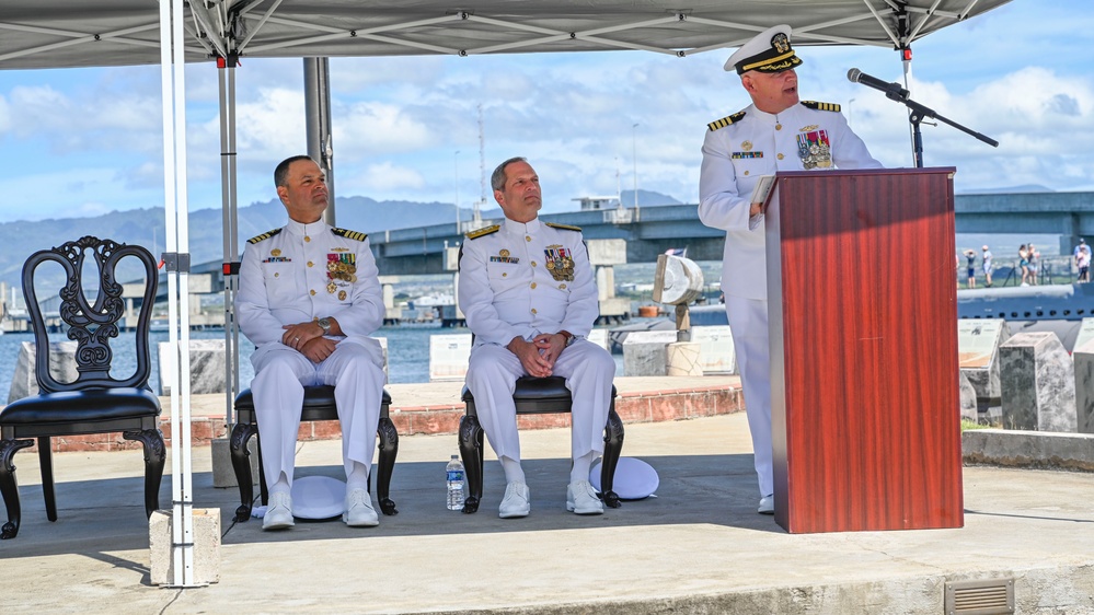 Naval Submarine Training Center, Pacific Change of Command