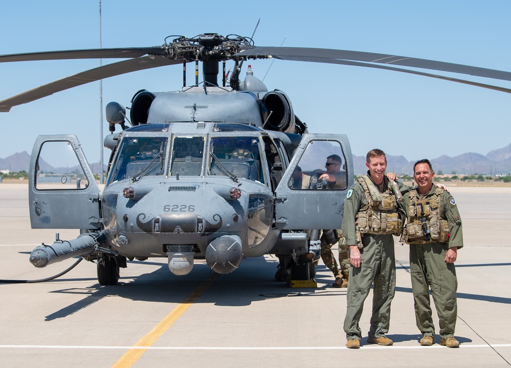 Lt. Col. David Gonzales final flight and retirement