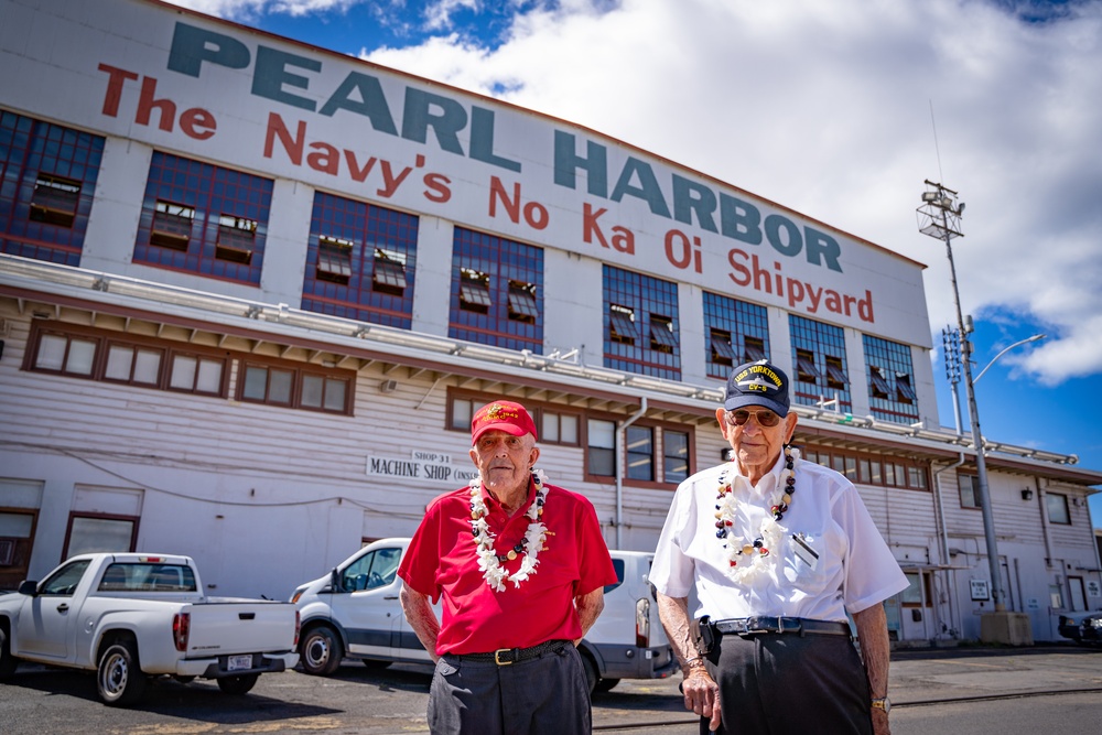 Battle of Midway veterans visit Pearl Harbor Naval Shipyard