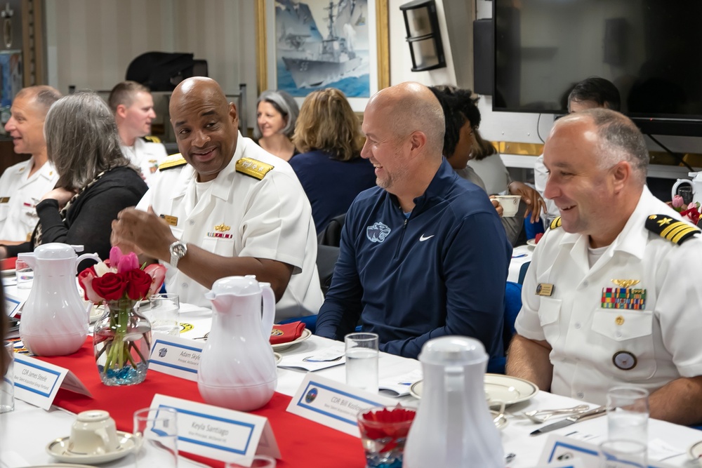 Navy Talent Acquisition Group Portland hosts educators for breakfast during Portland Fleet Week