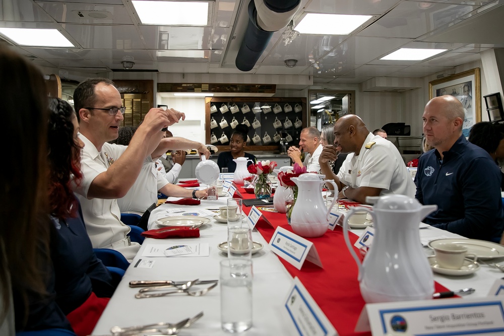 Navy Talent Acquisition Group Portland hosts educators for breakfast during Portland Fleet Week