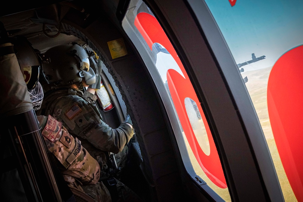 Birds That Shoot Back: Washington National Guard aviation crews conduct aerial M240H gunnery at Yakima Training Center