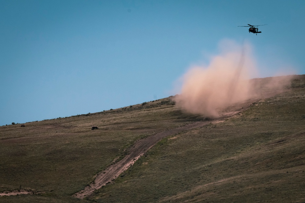 Birds That Shoot Back: Washington National Guard aviation crews  conduct aerial M240H gunnery at Yakima Training Center