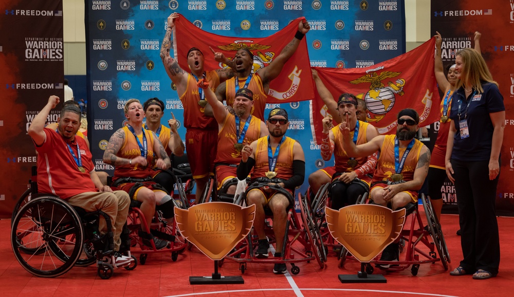 2023 DOD Warrior Games Challenge Team Marine Corps – Wheelchair Basketball Awards