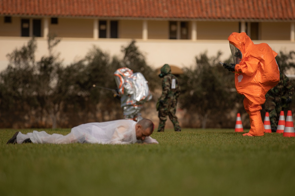 US and Moroccan service members conduct CBRN and EOD Training