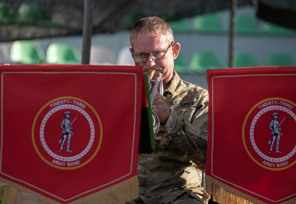 U.S. Army Band Entertains The Troops at Agadir, Morocco for African Lion 2023