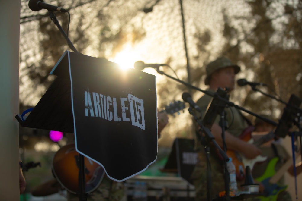 U.S. Army Band Entertains The Troops at Agadir, Morocco for African Lion 2023