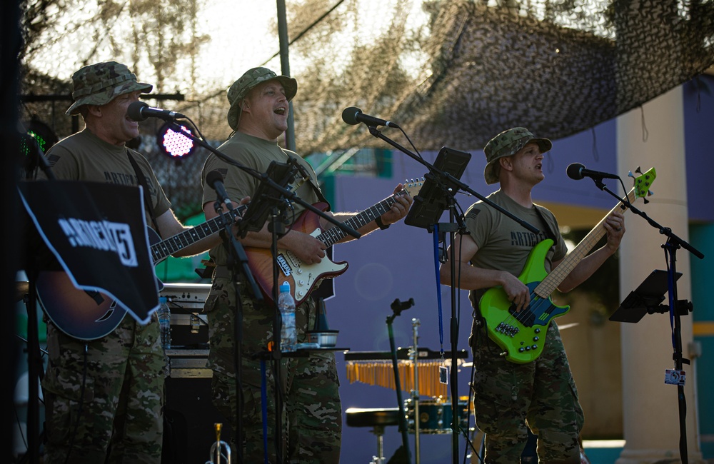 U.S. Army Band Entertains The Troops at Agadir, Morocco for African Lion 2023