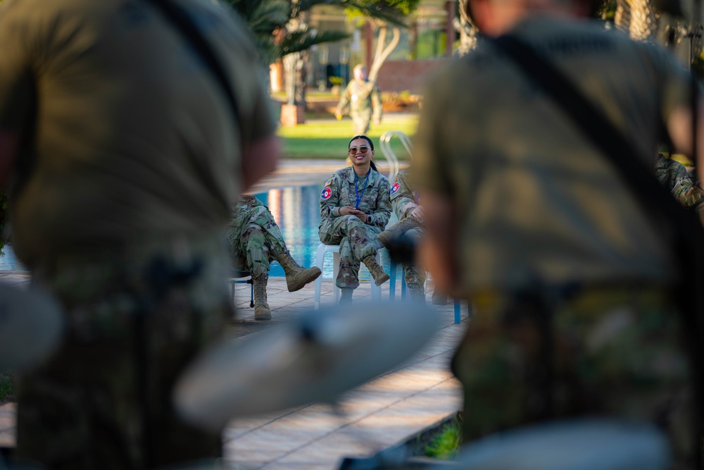 U.S. Army Band Entertains The Troops at Agadir, Morocco for African Lion 2023