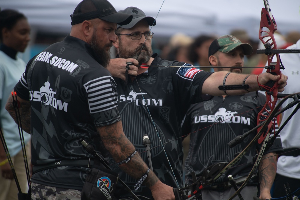 Team USSOCOM medals in archery during the 2023 Warrior Games Challenge