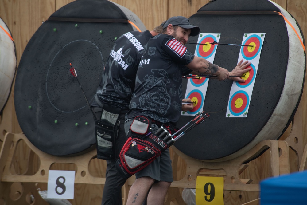 Team USSOCOM medals in archery during the 2023 Warrior Games Challenge