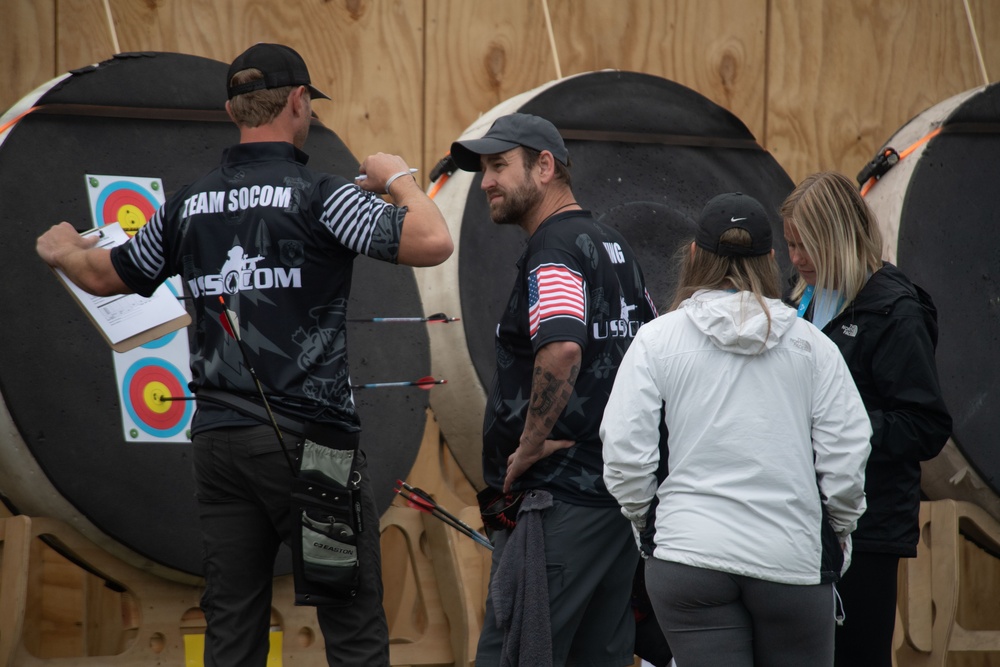 Team USSOCOM medals in archery during the 2023 Warrior Games Challenge