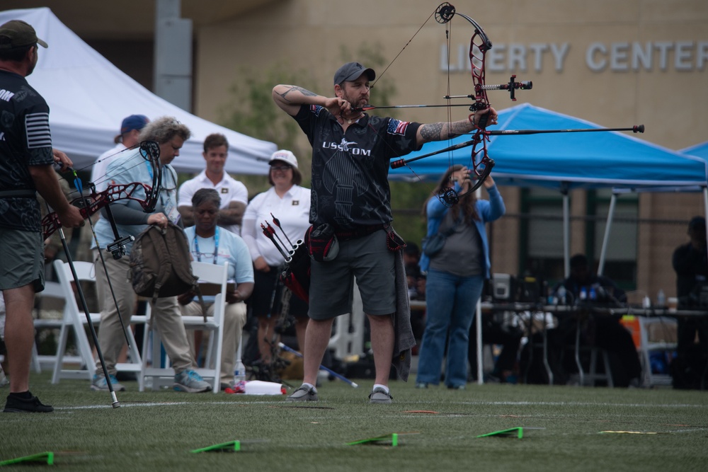 Team USSOCOM medals in archery during the 2023 Warrior Games Challenge