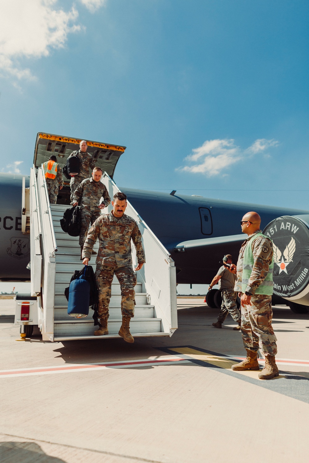 The 151st Medical Group from Utah Air National Guard arrives in Morocco for African Lion 2023