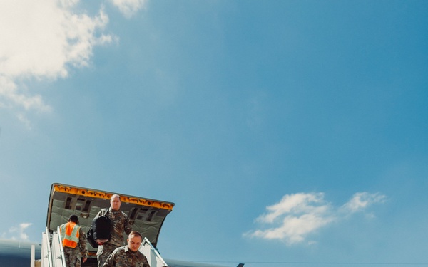 The 151st Medical Group from Utah Air National Guard arrives in Morocco for African Lion 2023