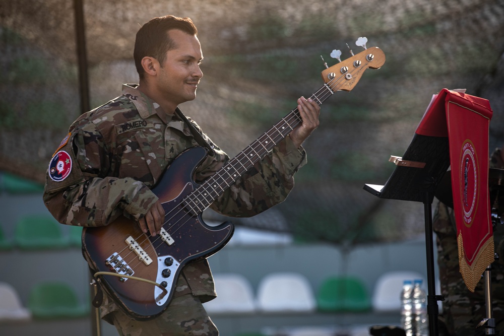 Utah Army National Guard band entertains troops and Moroccans in Agadir, Morocco during African Lion 2023