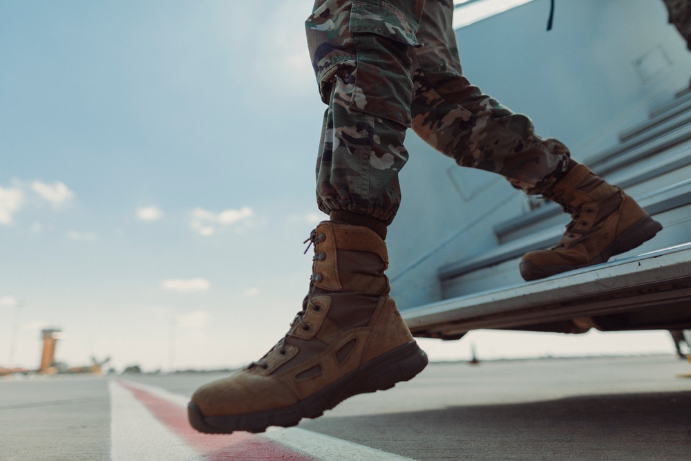 The 151st Medical Group from Utah Air National Guard arrives in Morocco for African Lion 2023