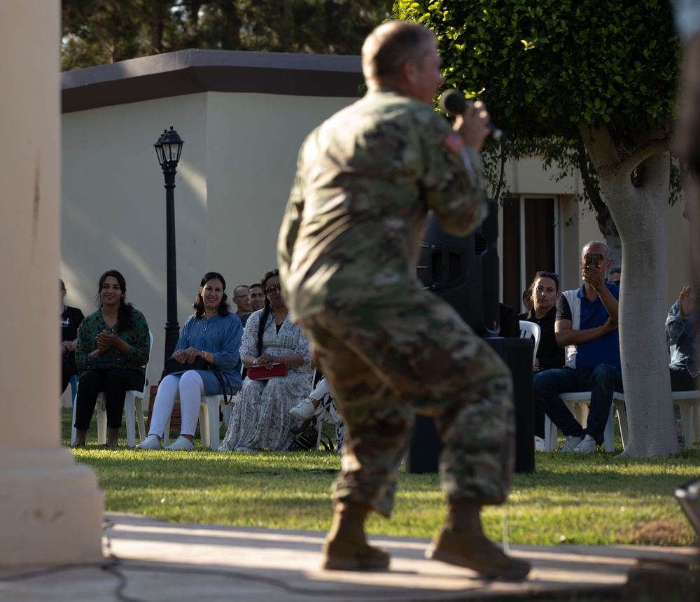 Utah Army National Guard band entertains troops and Moroccans in Agadir, Morocco during African Lion 2023