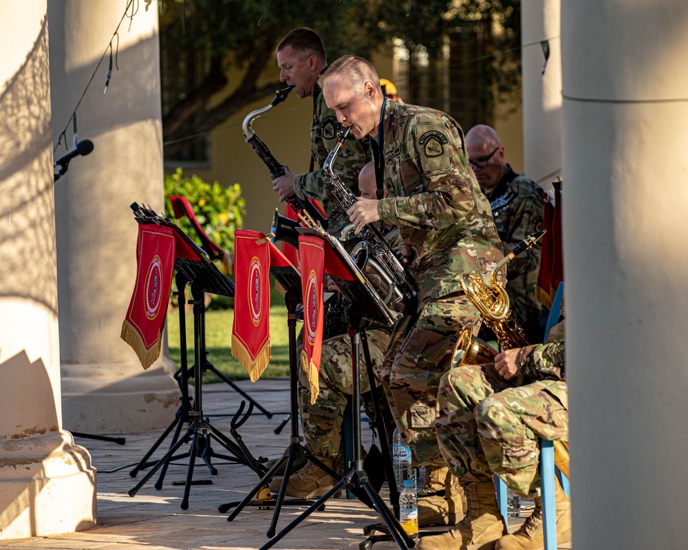 Utah Army National Guard band entertains troops and Moroccans in Agadir, Morocco during African Lion 2023