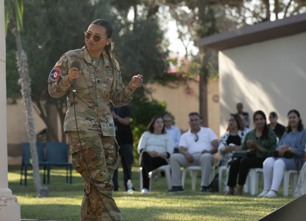 Utah Army National Guard band entertains troops and Moroccans in Agadir, Morocco during African Lion 2023