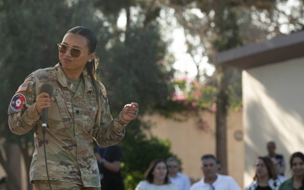 Utah Army National Guard band entertains troops and Moroccans in Agadir, Morocco during African Lion 2023