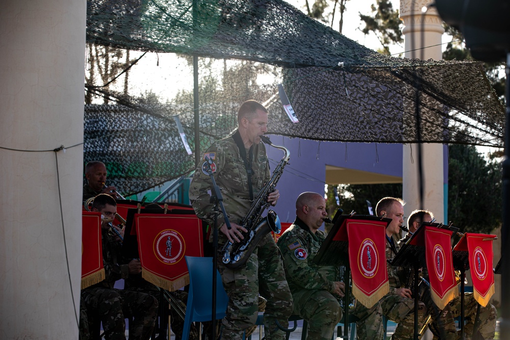 Utah Army National Guard band entertains troops and Moroccans in Agadir, Morocco during African Lion 2023