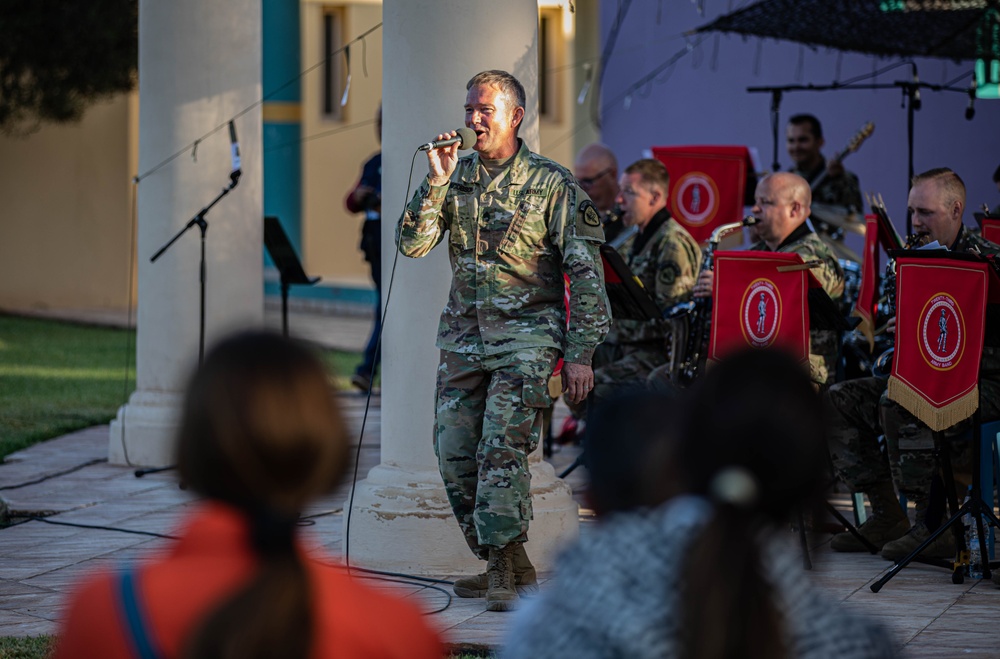 Utah Army National Guard band entertains troops and Moroccans in Agadir, Morocco during African Lion 2023