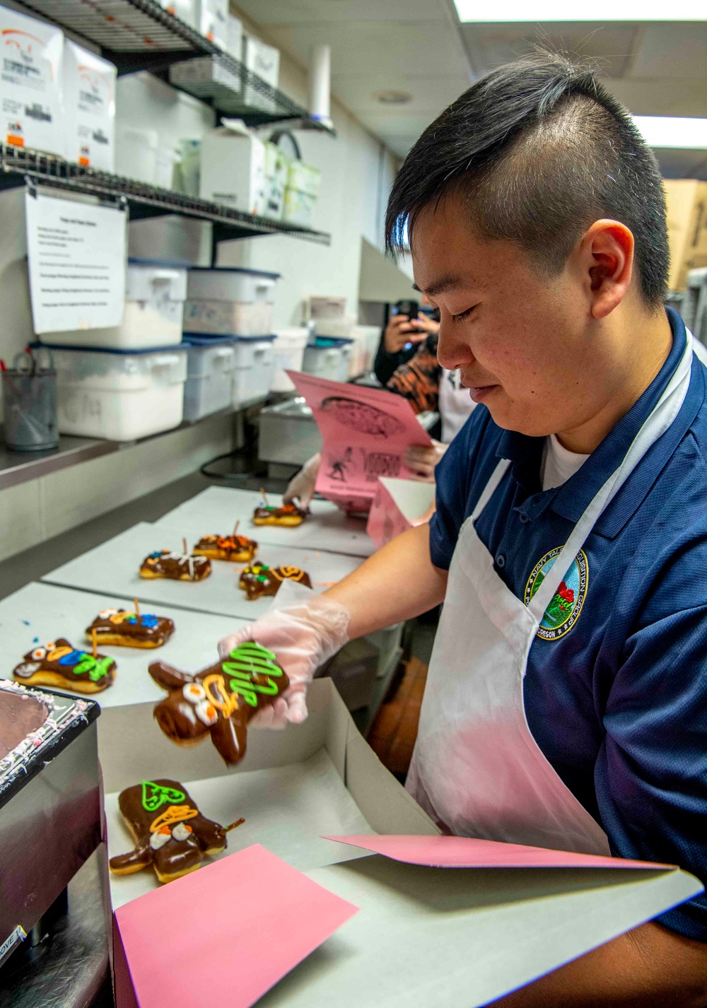 Sailors Volunteer at Voodoo Doughnut