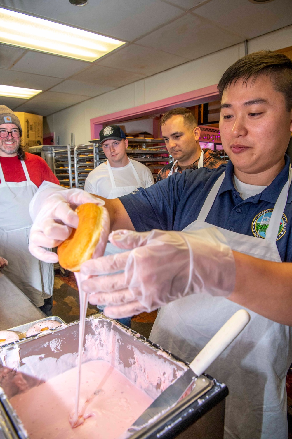 Sailors Volunteer at Voodoo Doughnut