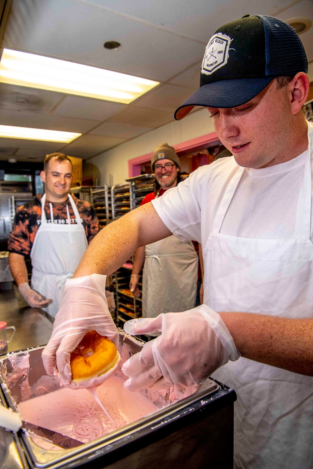 Sailors Volunteer at Voodoo Doughnut