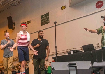 Free Daps and Jonathan Burns perform aboard USS Ronald Reagan
