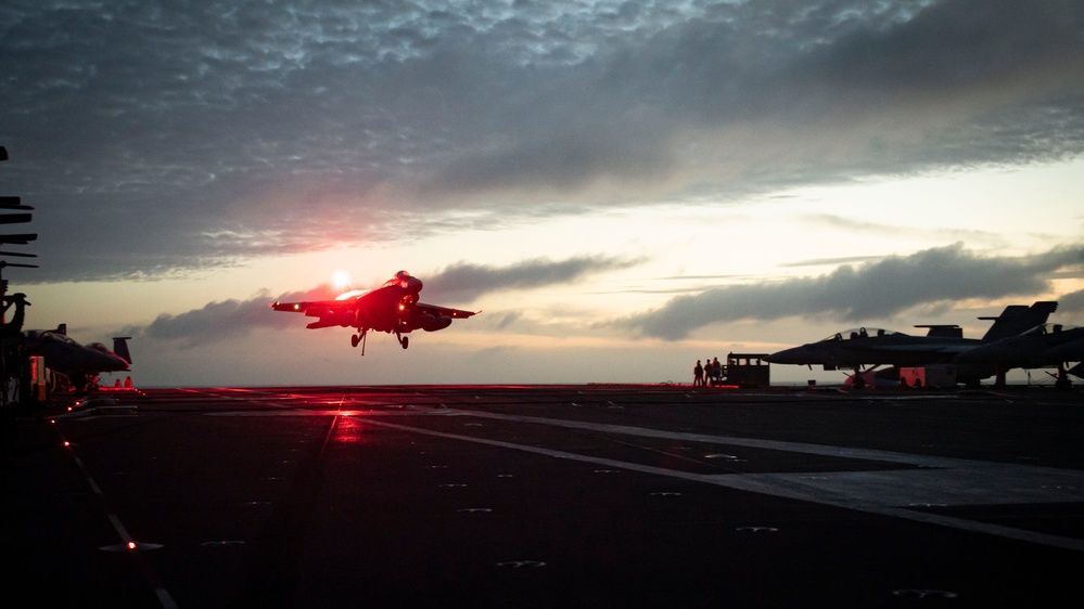 USS Ronald Reagan (CVN 76) conducts flight operations