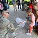 4th Infantry Division Soldiers participate in a cookout with students at an English language school in Boleslawiec, Poland