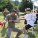 4th Infantry Division Soldiers participate in a cookout with students at an English language school in Boleslawiec, Poland