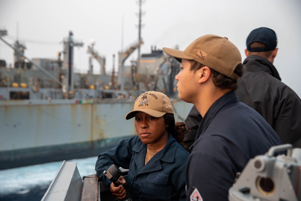 Midshipmen Conduct Summer Training Onboard USS Oscar Austin (DDG-79)