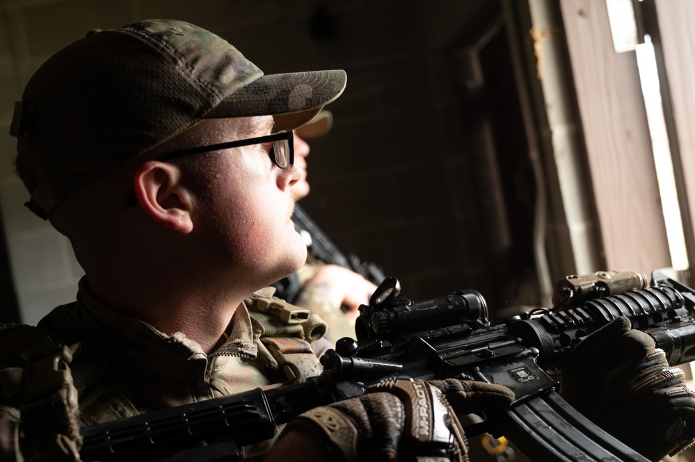 188th Security Forces Squadron Airmen Experience Nighttime and Air Base Ground Defense Training