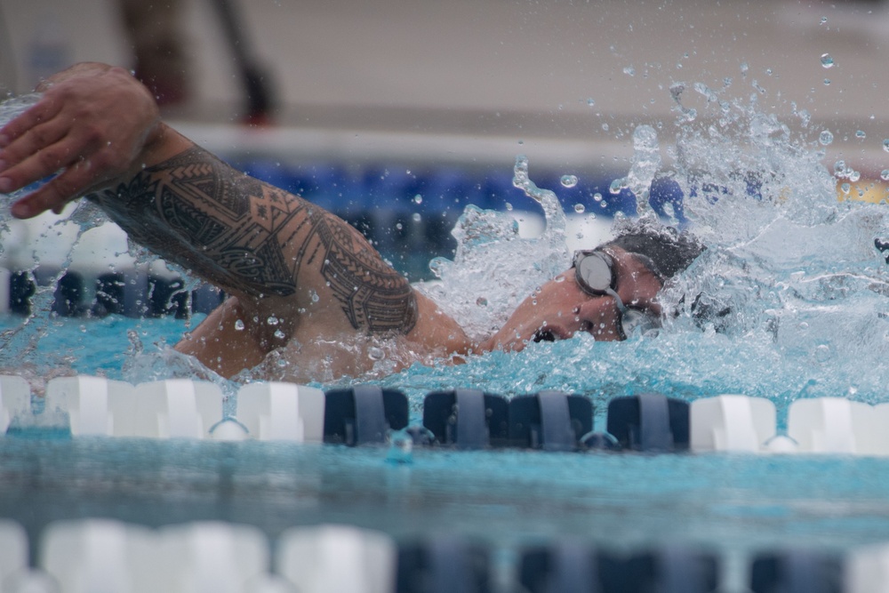 Team SOCOM competes in the 2023 Warrior Games Challenge swimming competition