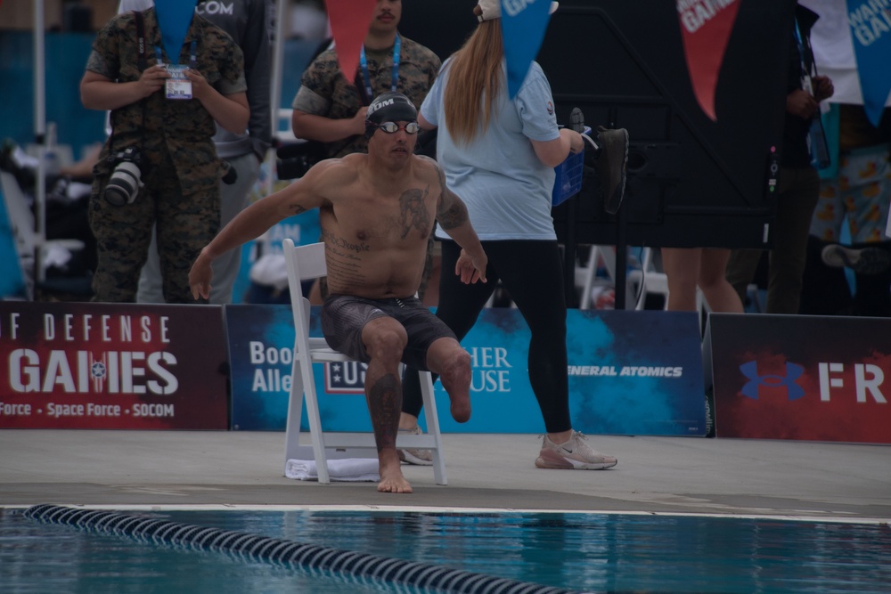 Team SOCOM competes in the 2023 Warrior Games Challenge swimming competition