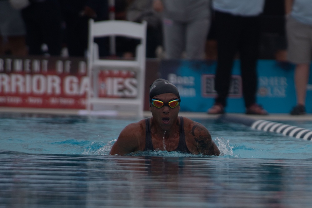 Team SOCOM competes in the 2023 Warrior Games Challenge swimming competition