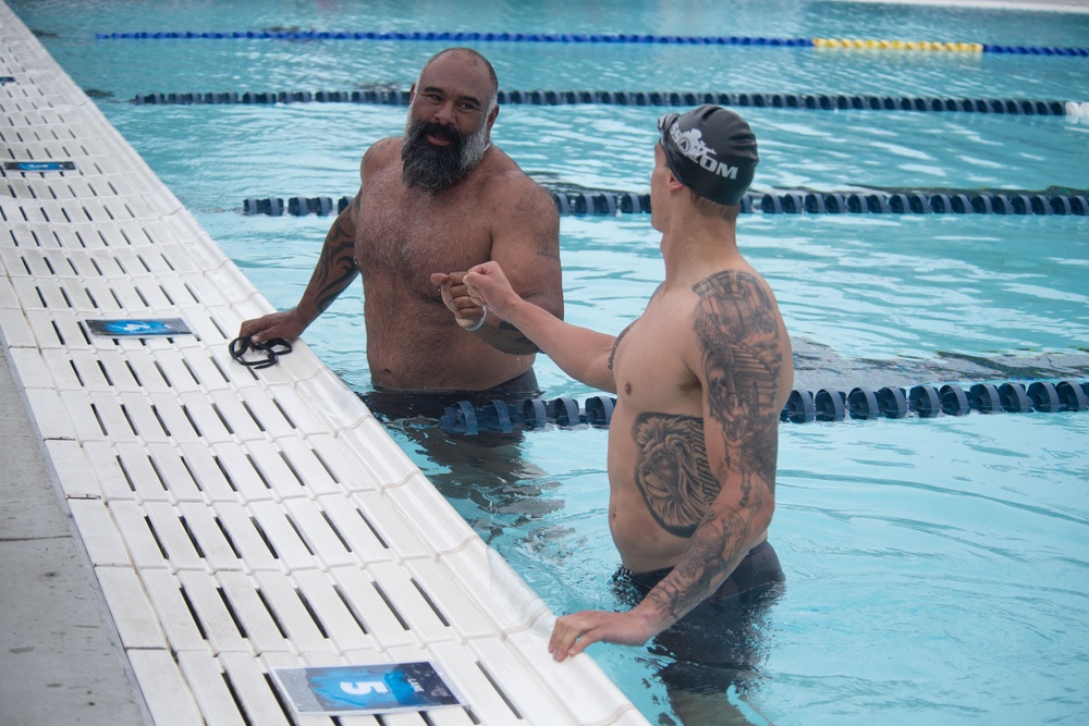 Team SOCOM competes in the 2023 Warrior Games Challenge swimming competition