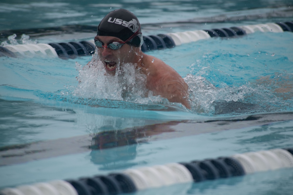 Team SOCOM competes in the 2023 Warrior Games Challenge swimming competition