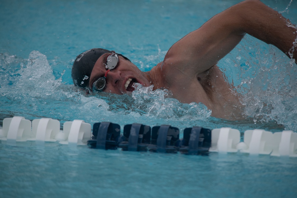 Team SOCOM competes in the 2023 Warrior Games Challenge swimming competition