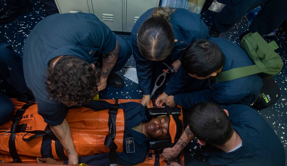 USS Antietam Mass Casualty Drill
