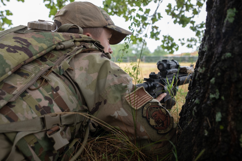 188th Security Forces Squadron Airmen Experience Nighttime and Air Base Ground Defense Training