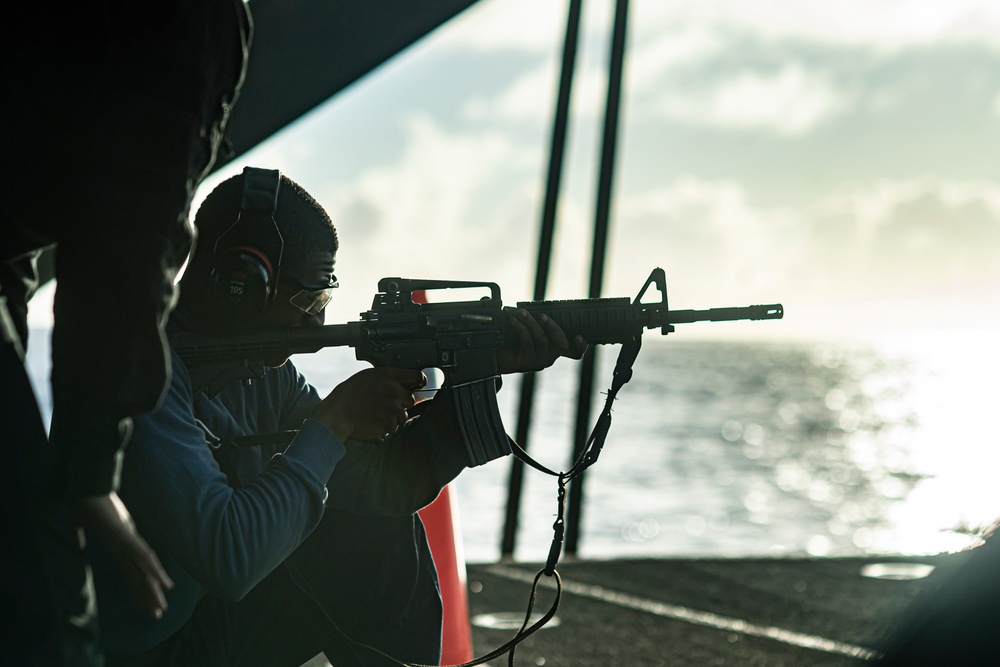 Sailors Participate In Live-Fire Exercise