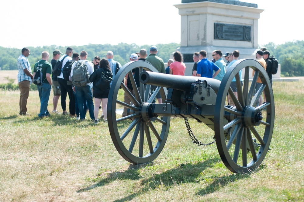 A Journey Through History: 166th Regiment HHC Visits Gettysburg National Military Park for Staff Ride