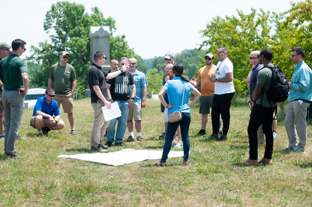 A Journey Through History: 166th Regiment HHC Visits Gettysburg National Military Park for Staff Ride