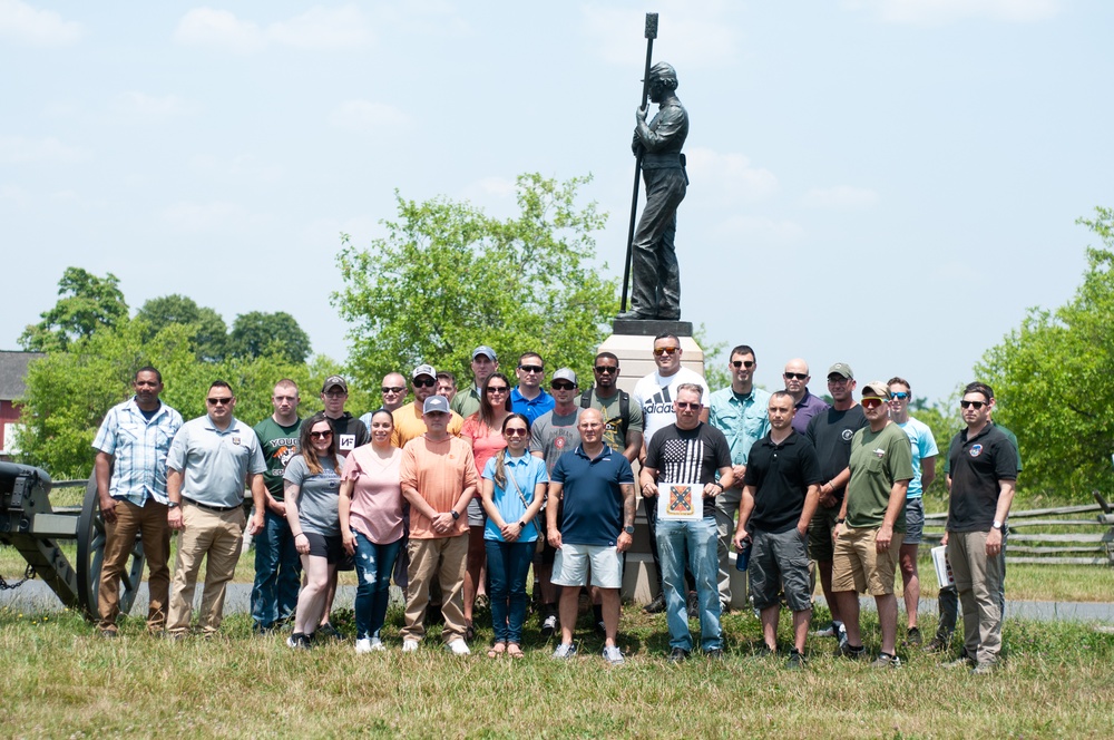 A Journey Through History: 166th Regiment HHC Visits Gettysburg National Military Park for Staff Ride