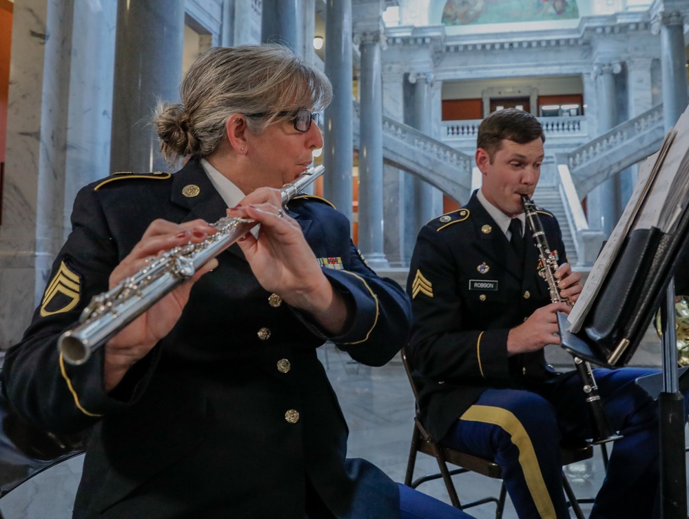 202nd Band Performs at State Capitol