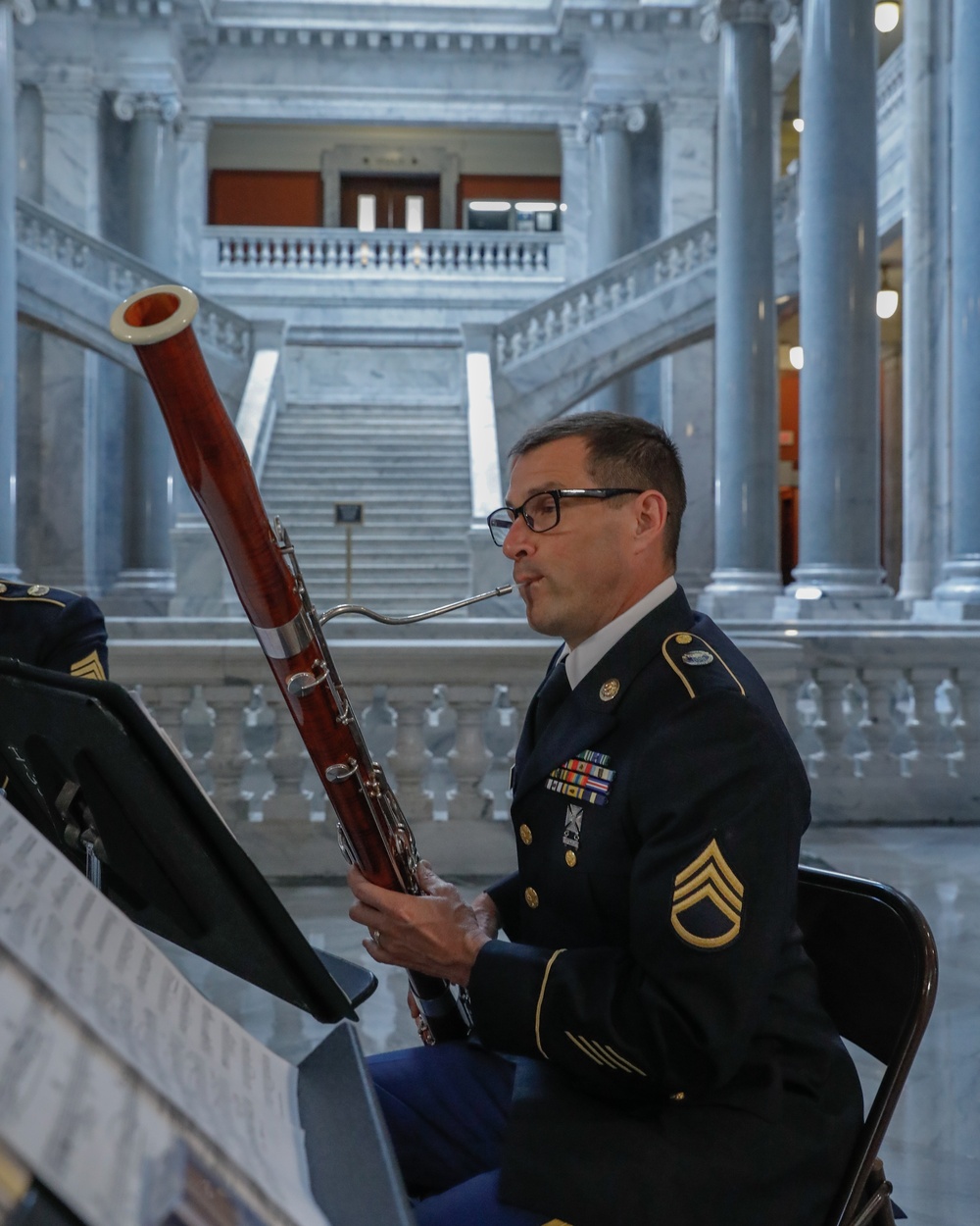 202nd Band Performs at State Capitol